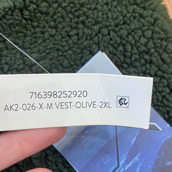 Iceburg Fleece Full-Zip Vest - Dark Green - Picture 3 of 13